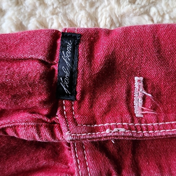 Retro Red Karl Kani long light weight Jean Jacket. - Picture 6 of 6